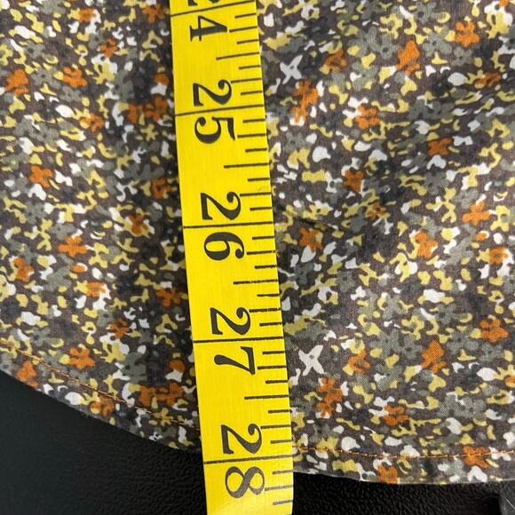 Structure Collection Neutral Color Ditzy Print Slim Fit Button Down Size M - Picture 9 of 9